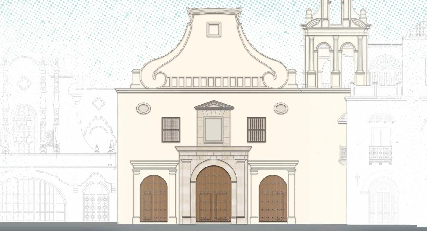 Nueva fachada en Getsemaní que sirve como homenaje a los 400 años de historia de un predio, conectando el pasado con el futuro