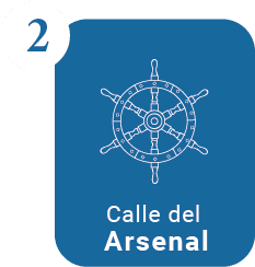 Vista actual de la Calle del Arsenal en Getsemaní, Cartagena, una zona histórica que fue el corazón portuario del barrio