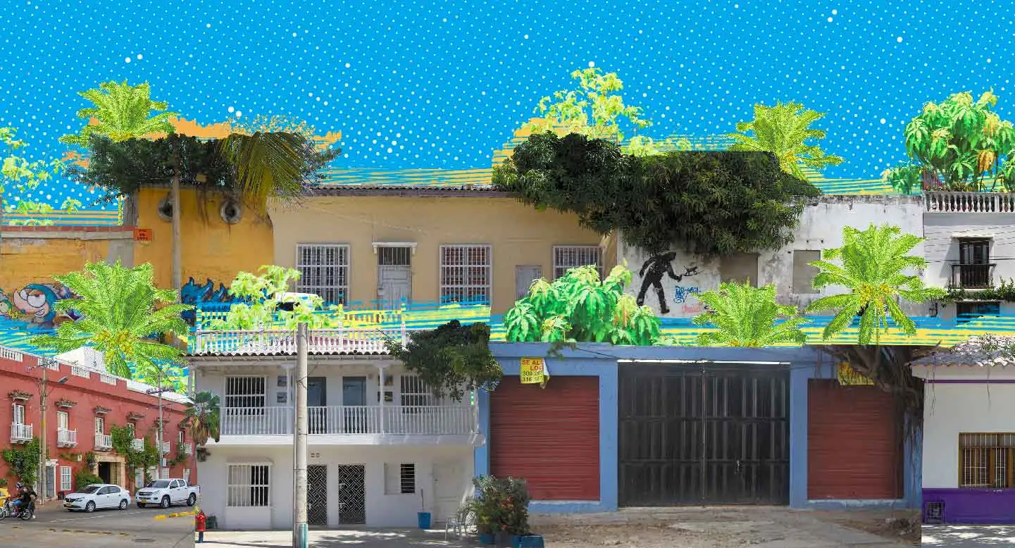 Avenida El Pedregal en Getsemaní, una vía amplia y singular cuyo trazado se explica por la historia profunda del barrio