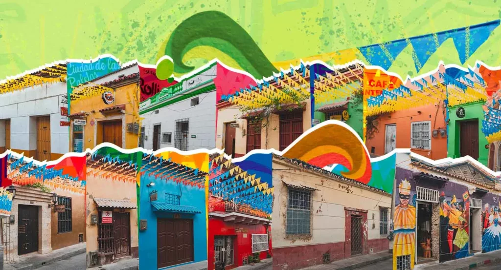 Calle San Andrés en Getsemaní, espacio histórico de Cartagena que refleja la evolución urbana entre tradición y comercio