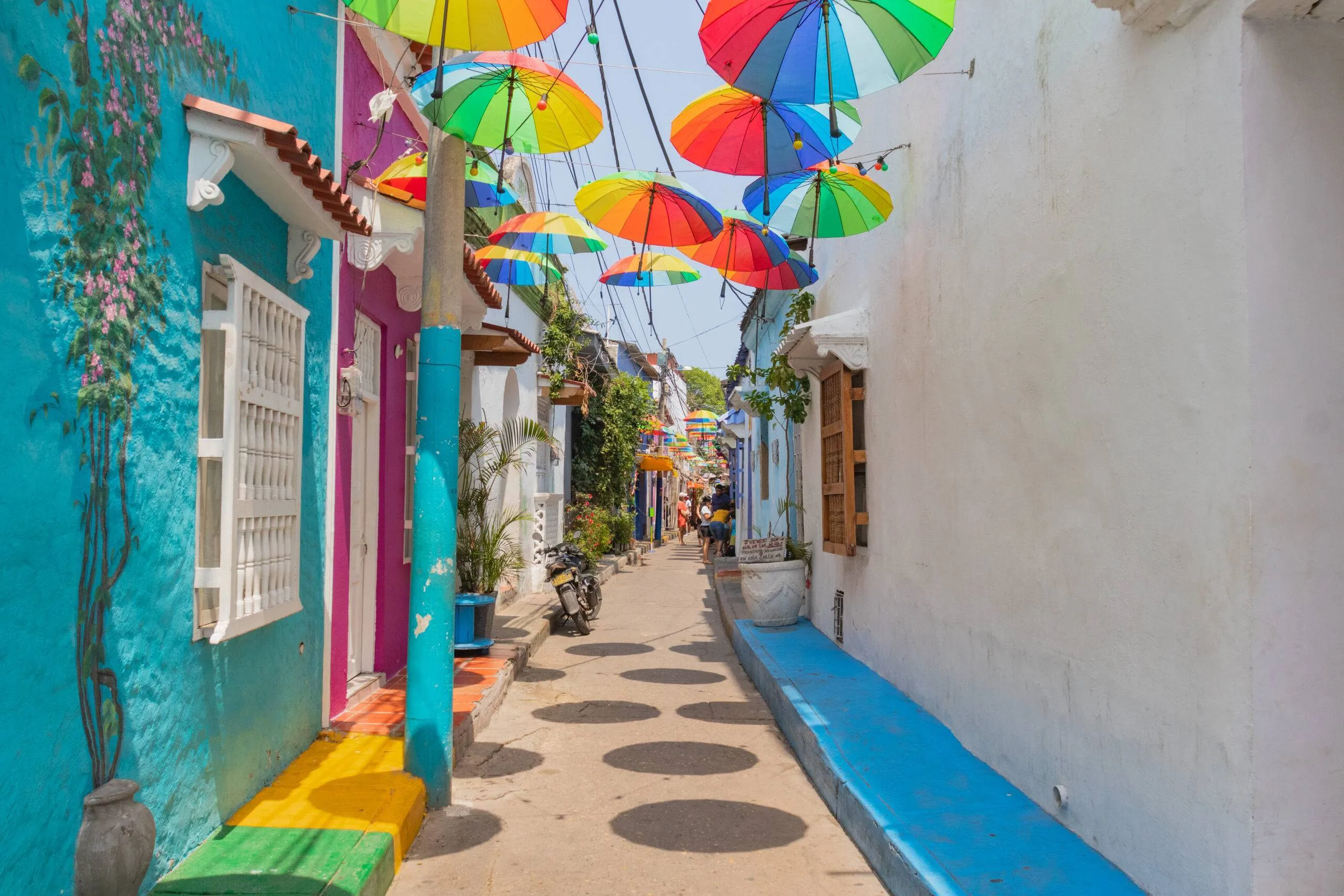 Callejón Angosto en Getsemaní, fachadas tradicionales