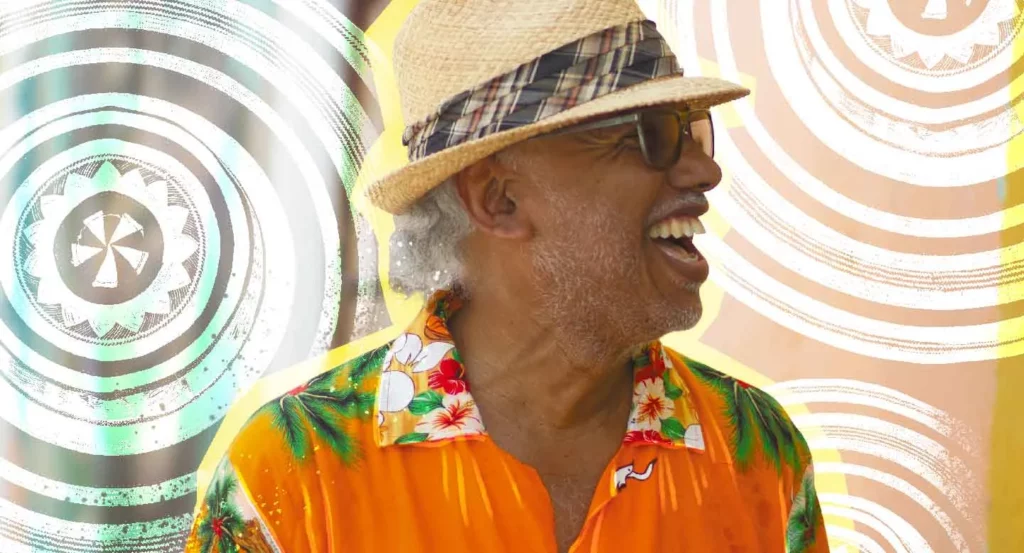 Retrato de Medardo Hernández Baldiris vinculado a la historia de la calle Lomba en Getsemaní, evocando la vida de barrio de su infancia