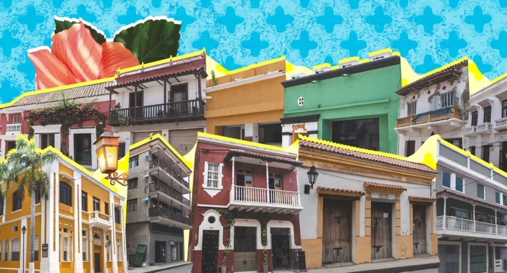 Representación de los cambios urbanos en la Calle Larga tras la demolición de la muralla colonial en Cartagena