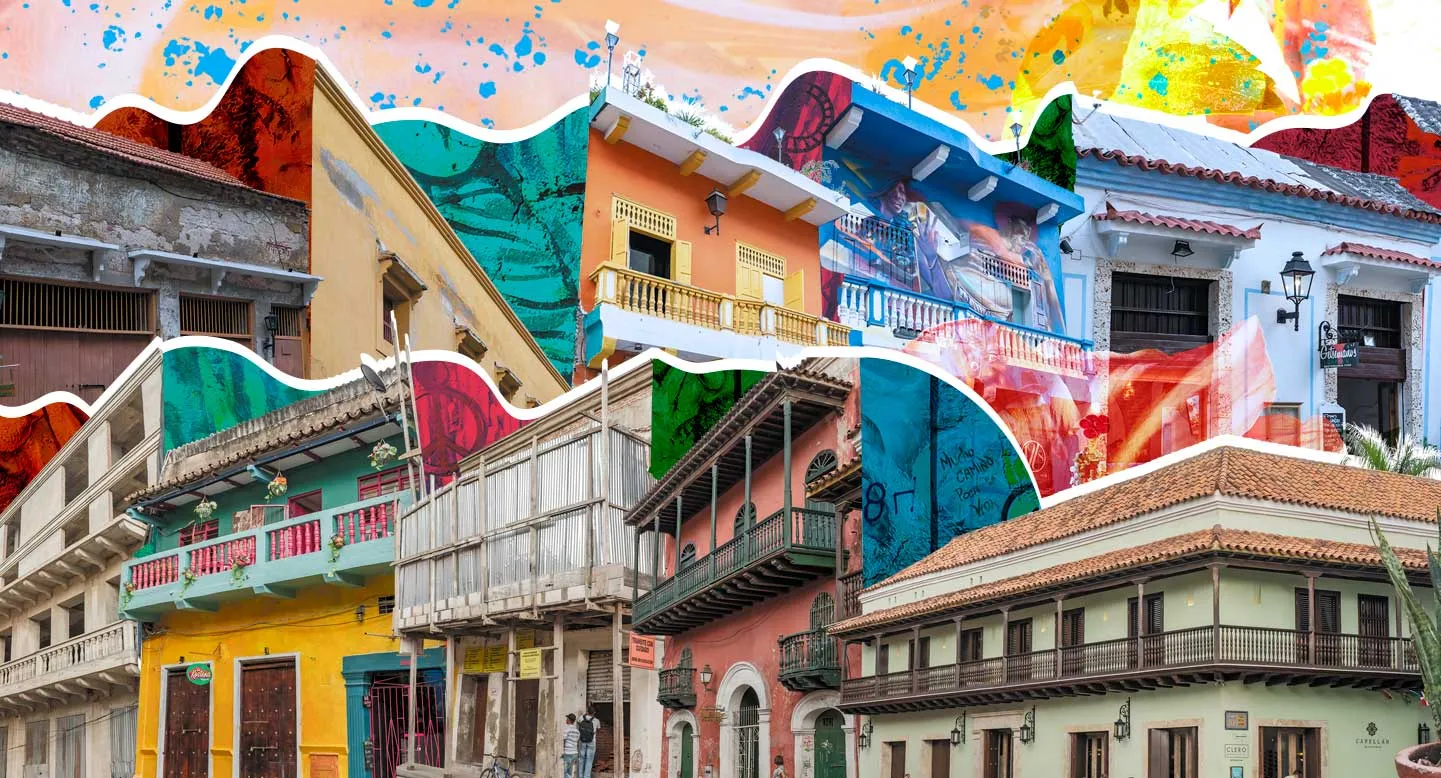 Calle Media Luna resaltando su trazado colonial y su importancia dentro del desarrollo urbano del barrio Getsemaní en Cartagena